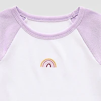 Okie Dokie Toddler & Little Girls Crew Neck Short Sleeve Regular Fit Graphic T-Shirt