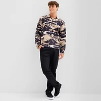Arizona Mens Long Sleeve Sherpa Quarter-Zip Pullover
