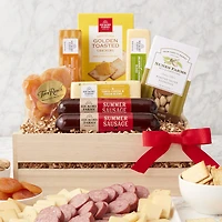 Hickory Farms Meat and Cheese Gift Crate Set