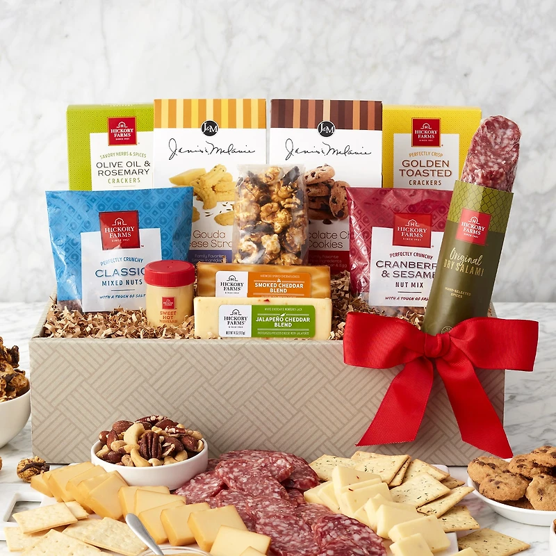 Hickory Farms Savory Snack Gift Box Set