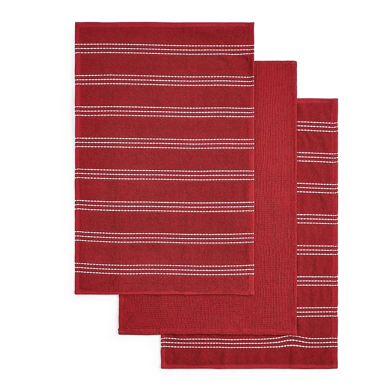 Homewear Addison Stripe 3-pc. Kitchen Towel Set