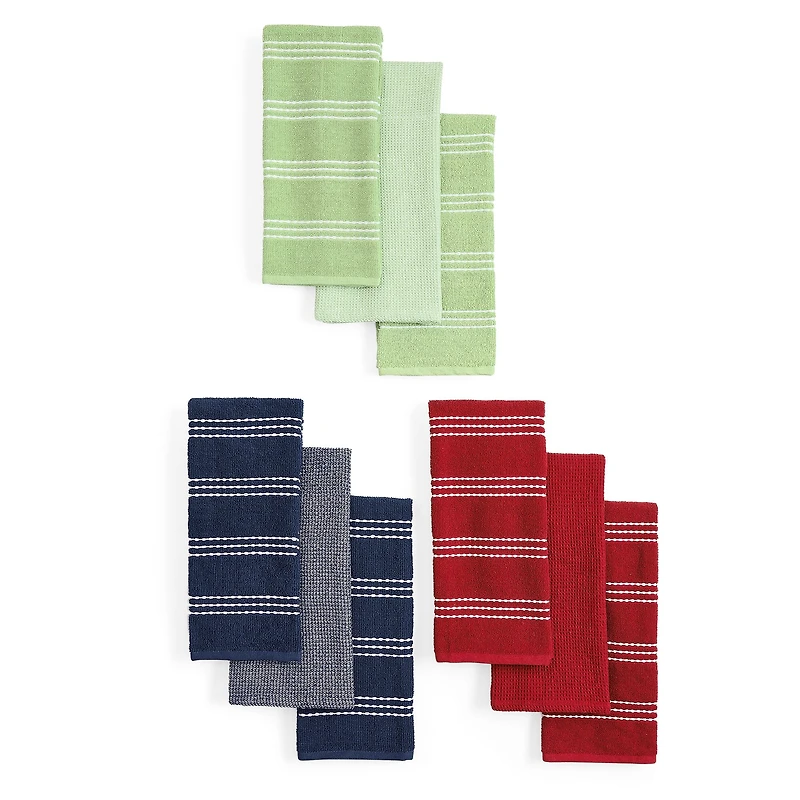 Homewear Addison Stripe 3-pc. Kitchen Towel Set