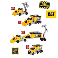 CAT Screw Truck Set 96-pc. Toy Playset