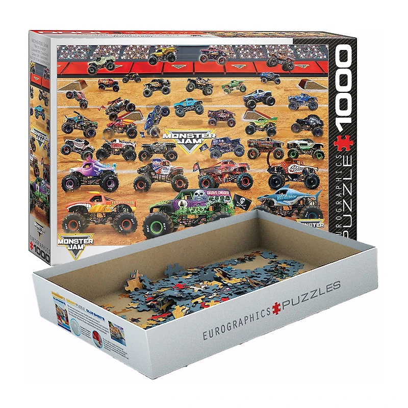 Eurographics Inc Monster Jam 1000 Piece Puzzle 1000-pc. Puzzle