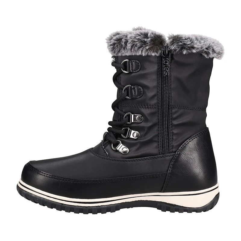 Totes Womens Avery Waterproof Insulated Flat Heel Winter Boots