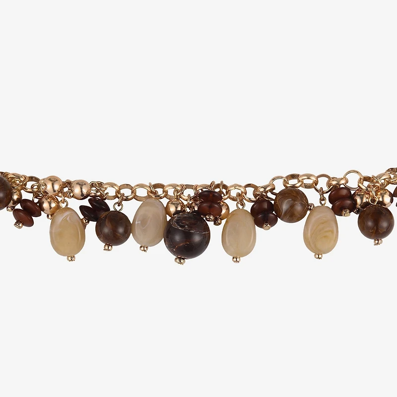 Mixit Gold Tone Womens Inch Statement Necklace