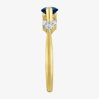 Gemstone 14K Gold Over Silver Marquise Cocktail Ring