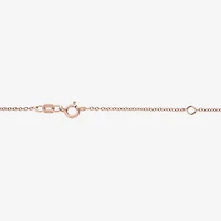 Diamond Accent "To The Moon & Back" Womens Diamond Accent Natural White Diamond 14K Rose Gold Over Silver Heart 16 Inch Pendant Necklace