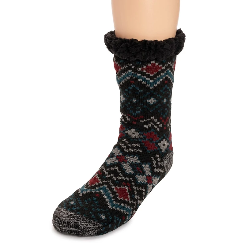 Muk Luks Cabin Sox Mens Crew Socks