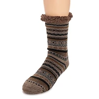 Muk Luks Cabin Sox Mens Crew Socks
