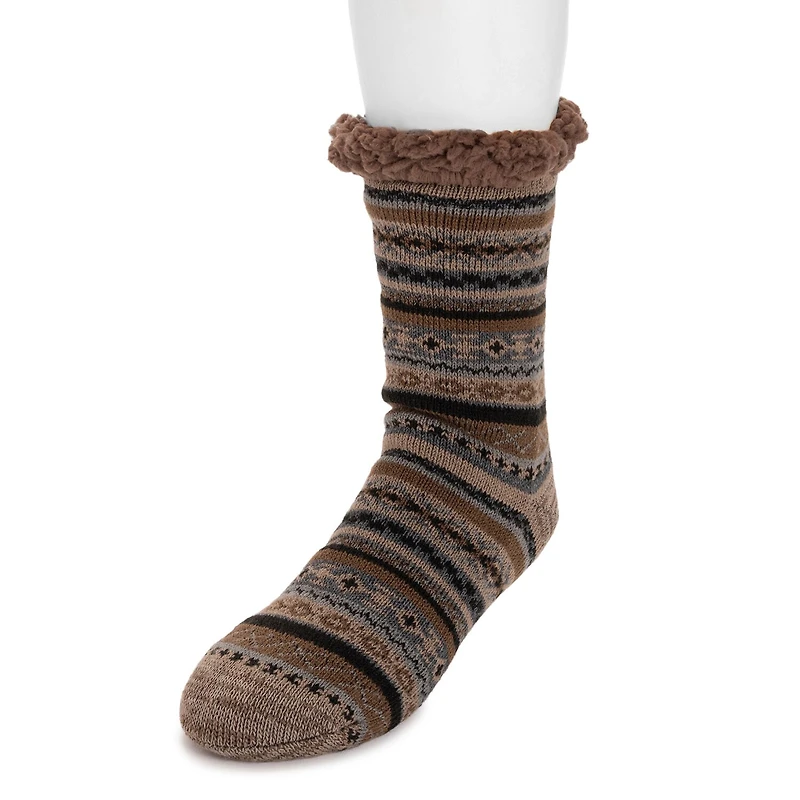 Muk Luks Cabin Sox Mens Crew Socks
