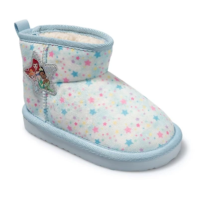 Ground Up Toddler Girls Princess Disney Princess Cozy Boot Flat Heel Winter Boots