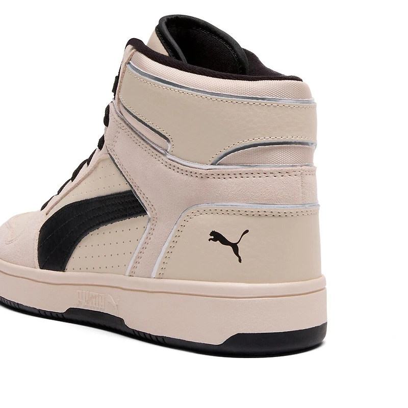 PUMA Rebound Layup Suede Piping Mens Basketball Shoes