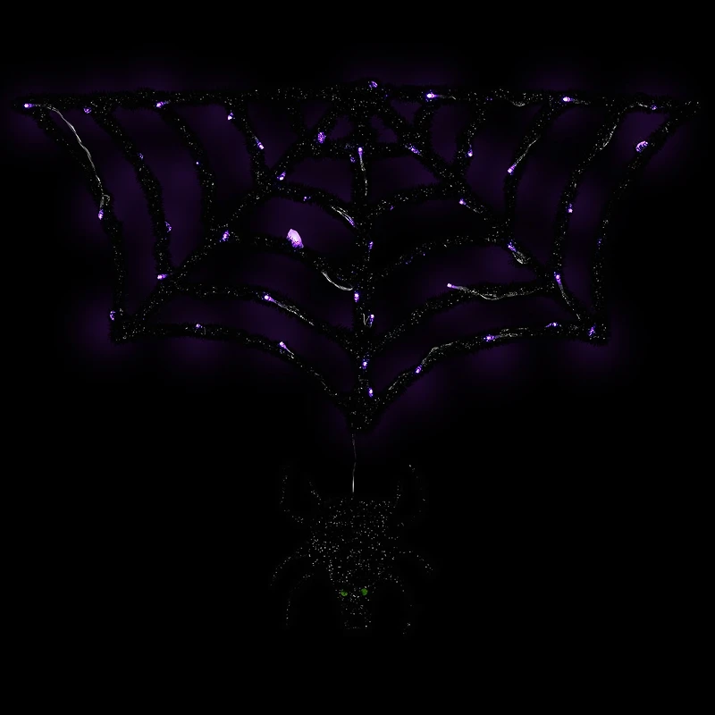 Northlight 36" Lighted Spider And Web Halloween Yard Art