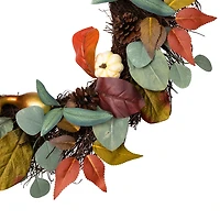 Northlight 24" Pumpkin Pinecone And Gourd Wreath