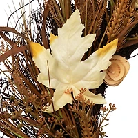 Northlight 24" Cattail And Wheat Twig Wreath