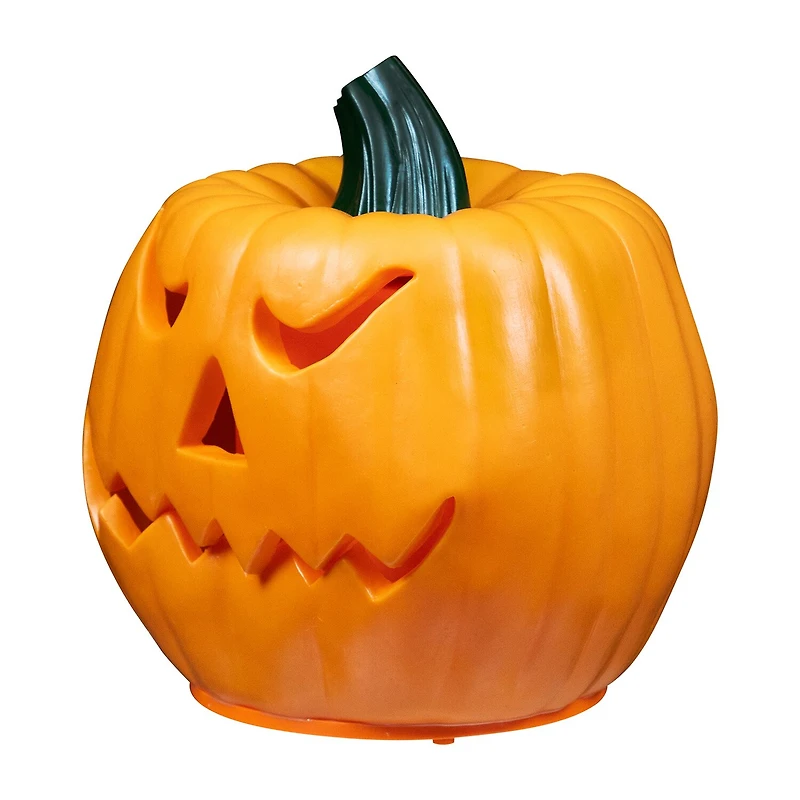 9.75'' Orange and Green Animated Double-Sided Pumpkin Halloween Decor