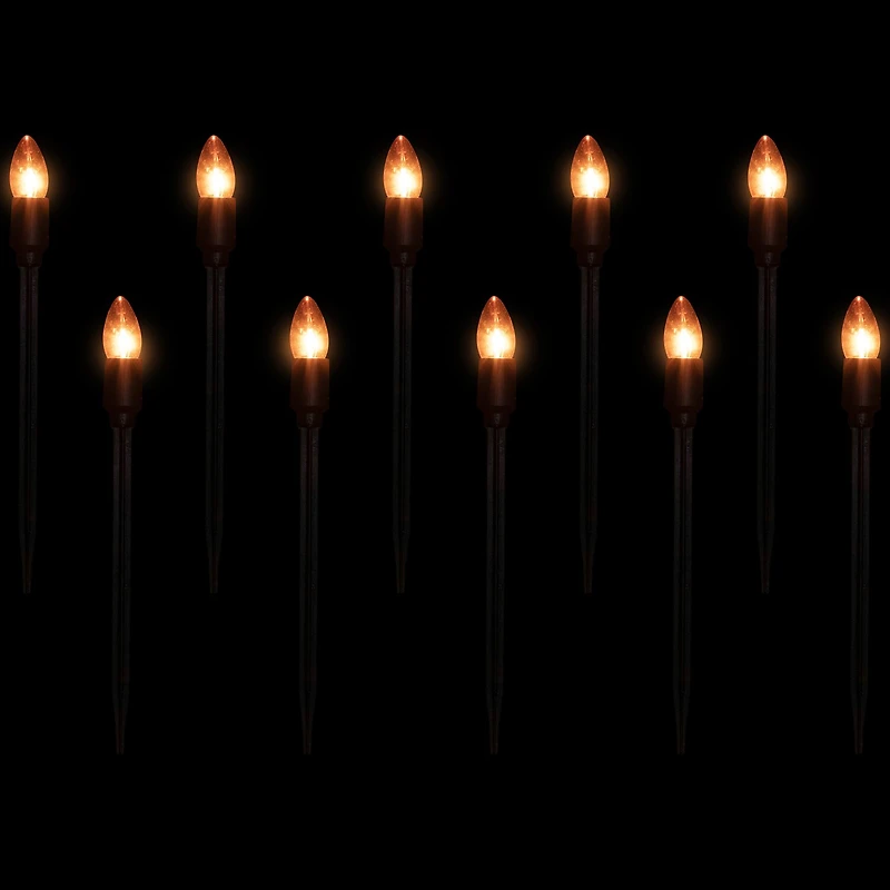 Set of 10 C9 Bulb Halloween Pathway Markers