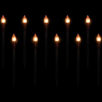 Set of 10 C9 Bulb Halloween Pathway Markers