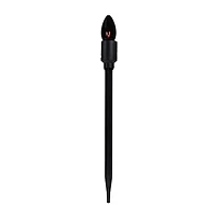 Set of 10 Purple C9 Bulb Halloween Pathway Markers - 8.75ft Black Wire