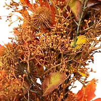Northlight 24in Maple Leaf And Berry Unlit Wreath