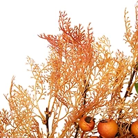 Northlight 24in Yellow And Orange Berry Unlit Wreath