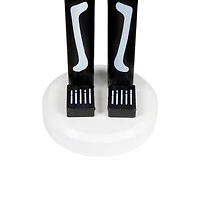 Northlight 14in Black And White Skeleton Wood Nutcracker