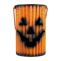 Northlight Black And Orange Metal Pumpkin Lanterns Halloween Tabletop Decor