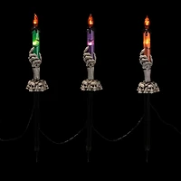 Northlight 8.5in Led Skeleton Candle 6-pc. Lighted Halloween Tabletop Decor