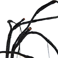 Northlight 24in Led Black Glittered Willow Lighted Indoor Artificial Tree