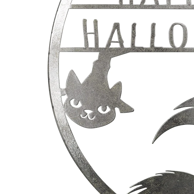 Northlight 17in Silver Flying Witch Wall Sign