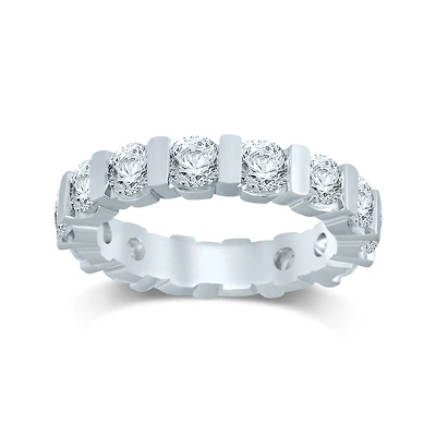 3 CT.T.W. Natural Diamond 14K White Gold Eternity Band