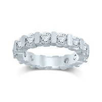 3 CT.T.W. Natural Diamond 14K White Gold Eternity Band