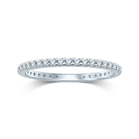1/2 CT.T.W. Natural Diamond 14K White Gold Eternity Band