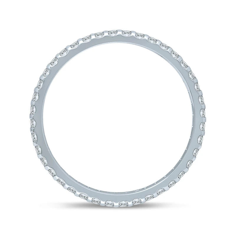 1/2 CT.T.W. Natural Diamond 14K White Gold Eternity Band
