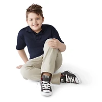 IZOD Performance Mesh Boys Short Sleeve Regular Fit Wrinkle Resistant Moisture Wicking Polo Shirt