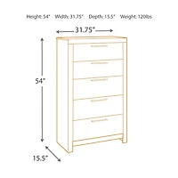 Signature Design by Ashley® Benchcraft® Derekson 5-Drawer Chest