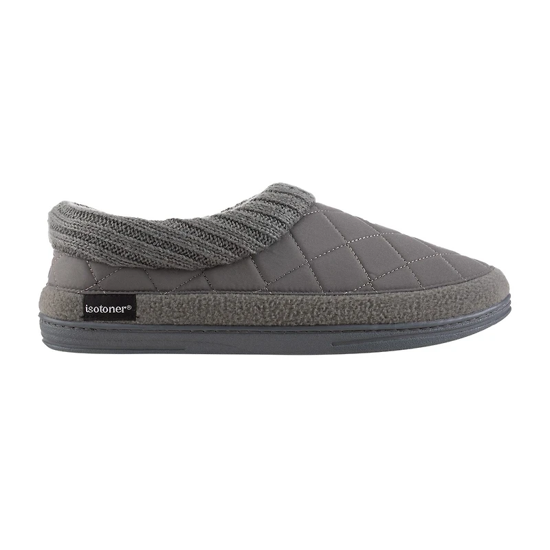 Isotoner Mens Memory Foam Bootie Slippers