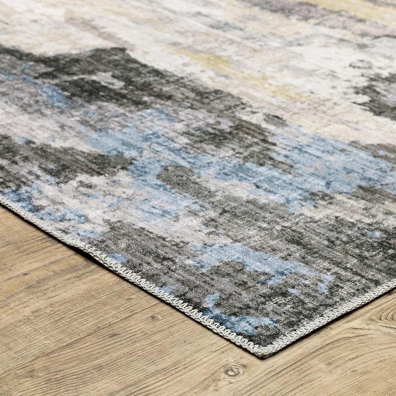 Covington Home Mirabelle Dappled Abstract Washable Indoor Rectangular Area Rug