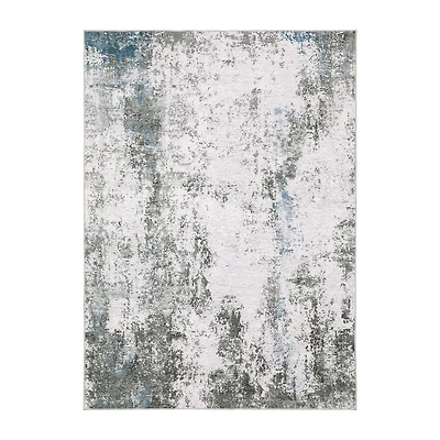 Covington Home Mirabelle Marbled Abstract Washable Indoor Rectangular Area Rug