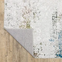Covington Home Mirabelle Glacier Abstract Washable Indoor Rectangular Area Rug