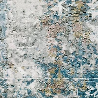 Covington Home Mirabelle Glacier Abstract Washable Indoor Rectangular Area Rug