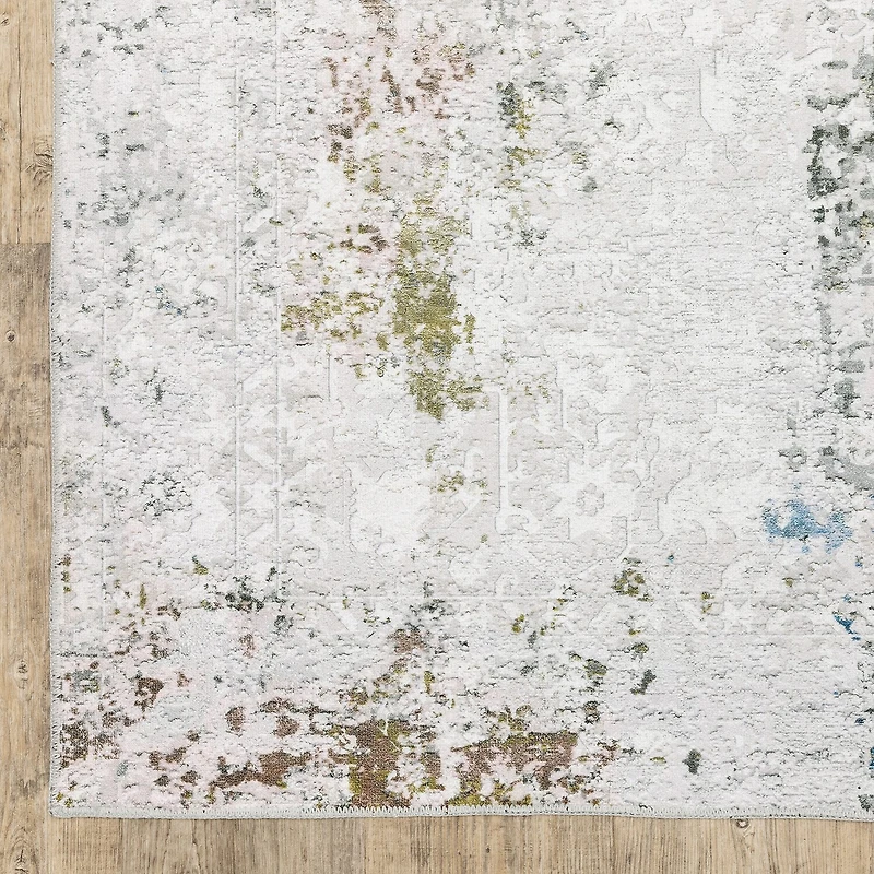 Covington Home Mirabelle Glacier Abstract Washable 2'X8' Indoor Rectangular Runner