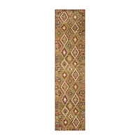 Covington Home Mirabelle Tribal Inspirations Geometric Washable 2'X8' Indoor Rectangular Runner