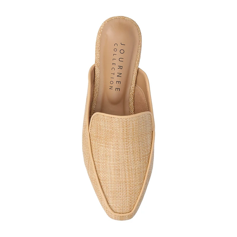 Journee Collection Akza Womens Square Mules