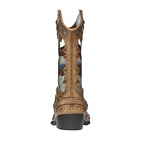 Roman 10.2in Lighted Swirl Boot Christmas Tabletop Decor