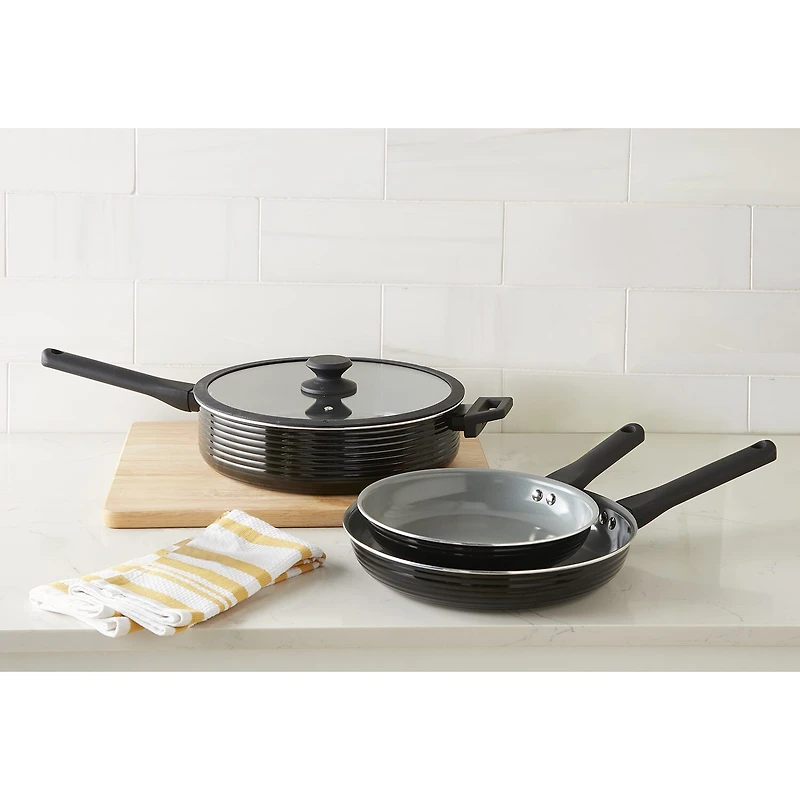 Cooks Wave Ceramic 5.5-qt. Non-Stick Saute Pan
