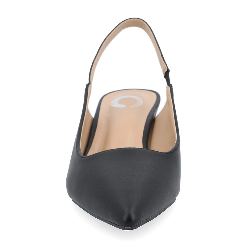Journee Collection Paulina Womens Pointed Closed Toe Spool Heel Pumps