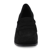 Journee Collection Malleah Womens Square Closed Toe Stacked Heel Pumps