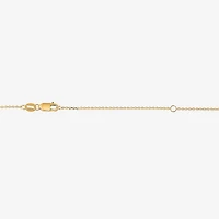 I / I1) Womens CT. Lab Grown White Diamond 10K Gold Pear 18 Inch Pendant Necklace